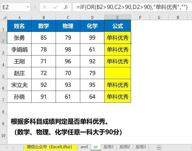 Excel逻辑函数and,or和乘号,加号的应用-第2张图片-贝塔运维 Excel逻辑函数and,or和乘号,加号的应用-第2张图片-贝塔运维